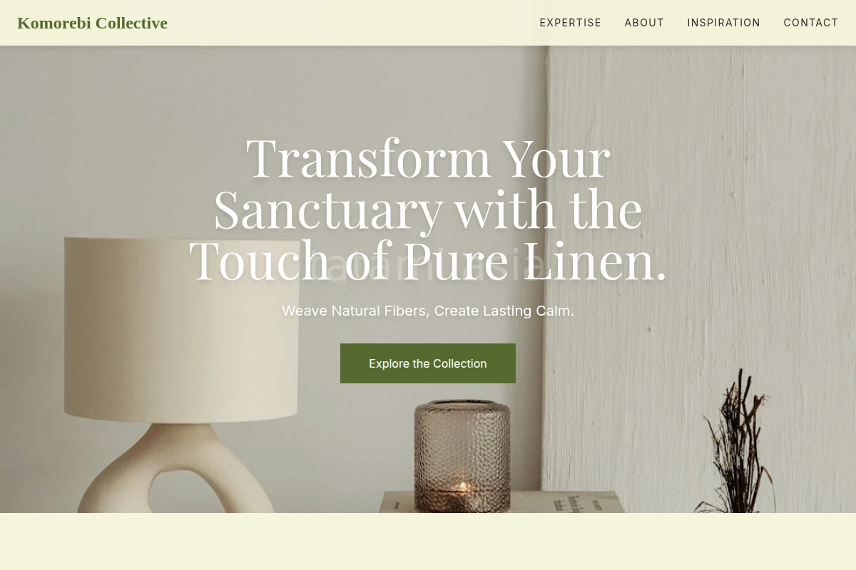 Linen Home Decor